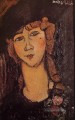 lolotte Kopf einer Frau in einem Hut Amedeo Modigliani
